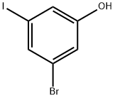 3-ブロモ-5-ヨードフェノール 化学構造式