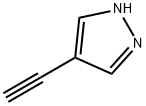 4-エチニル-1H-ピラゾール 化学構造式