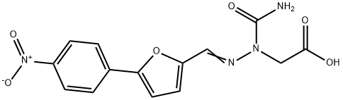 DANTROLENE RELATED COMPOUND B (5-(4ニトロフェニル)-2-フルアルデヒド-(2-カルボキシメチル)セミカルバゾン) 化学構造式
