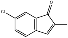 6-氯-2-甲基-1H-茚-1-酮, 5728-96-1, 结构式