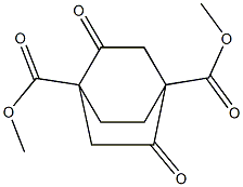 2,5-Dioxo-bicyclo[2.2.2]octane-1,4-dicarboxylic acid diMethyl ester Structure