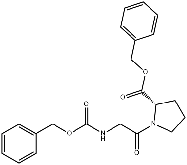 CARBOBENZYLOXYGLYCYL-L-PROLINE BENZYL ESTER Structure