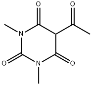 5-乙酰基-1,3-二甲基巴比妥酸 结构式