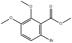 6-溴-2,3-二甲氧基苯甲酸甲酯 结构式