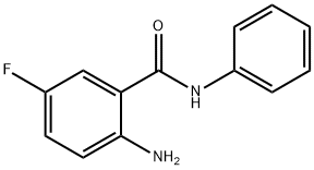 2-アミノ-5-フルオロ-N-フェニルベンズアミド 化学構造式
