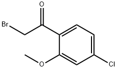 2-溴-1-(4-氯-2-甲氧基苯基)-乙酮 结构式
