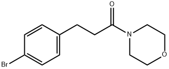 3-(4-溴苯基)-1-吗啉代丙烷-1-酮 结构式