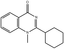 2-Cyclohexyl-1-Methylquinazolin-4(1H)-one Struktur