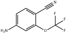 4-氨基-2-三氟甲氧基苯腈 结构式