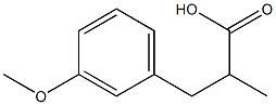 3-(3-甲氧基苯基)-2-甲基丙酸, 61227-51-8, 结构式