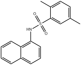 2,5-二甲基-N-(1-萘基)苯磺酰胺 结构式