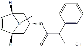 (S)-(1R,3s,5S)-8-Methyl-8-azabicyclo[3.2.1]oct-6-en-3-yl 3-hydroxy-2-phenylpropanoate, 61616-97-5, 结构式