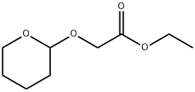 2-((テトラヒドロ-2H-ピラン-2-イル)オキシ)酢酸エチル 化学構造式
