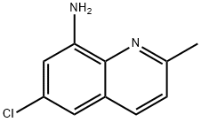 6-氯-2-甲基喹啉-8-胺, 61854-63-5, 结构式