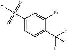 3-broMo-4-(trifluoroMethyl)benzenesulfonyl Chloride Struktur