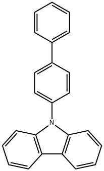 9-(4-phenylphenyl)carbazole Struktur