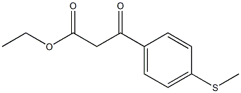 3-(4-甲硫基苯基)-3-氧代丙酸乙酯 结构式