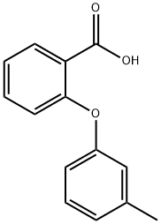 2-(3-methylphenoxy)benzoic acid Struktur