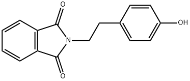 N-(4-羟基苯基乙基)邻苯二甲酰亚胺 结构式