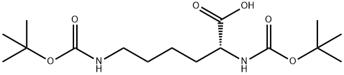 N2,N6-双-BOC-D-赖氨酸 结构式