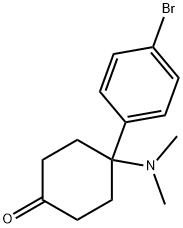 4-(4-BroMophenyl)-4-diMethylaMinocyclohexanone 结构式