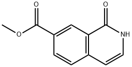 1-氧代-1,2-二氢异喹啉-7-甲酸甲酯 结构式