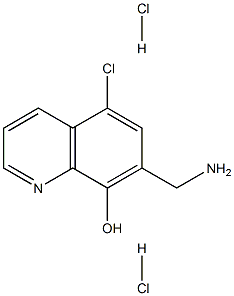 7-(aMinoMethyl)-5-chloroquinolin-8-ol dihydrochloride 结构式