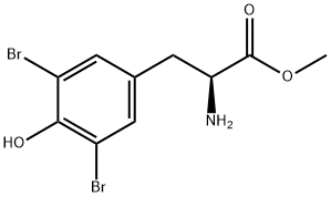 L-Tyrosine, 3,5-dibroMo-, Methyl ester 结构式
