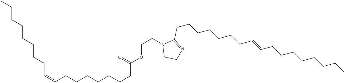 (Z)-9-オクタデセン酸・2-(8-ヘプタデセニル)-4,5-ジヒドロ-1H-イミダゾール-1-エタノール 化学構造式