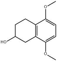 5,8-ジメトキシ-1,2,3,4-テトラヒドロ-2-ナフトール 化学構造式
