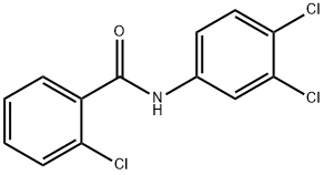 2-氯-N-(3,4-二氯苯基)苯甲酰胺 结构式