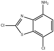 4-Benzothiazolamine,2,7-dichloro-(9CI) Struktur