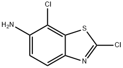 6-Benzothiazolamine,2,7-dichloro-(9CI) Struktur