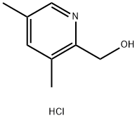 3,5-ジメチル-2-ピリジンメタノール塩酸塩 化学構造式
