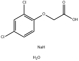 2,4-二氯苯氧基乙酸钠一水物, 7084-86-8, 结构式