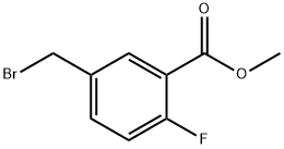 Methyl 5-(broMoMethyl)-2-fluorobenzoate Struktur