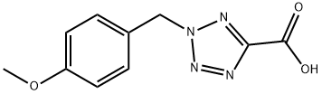 2-(4-Methoxybenzyl)-2H-tetrazole-5-carboxylic acid Struktur