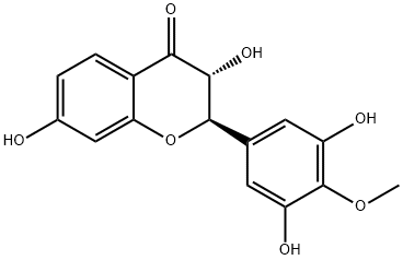 (2R,3R)-2-(3,5-二羟基-4-甲氧基苯基)-2,3-二氢-3,7-二羟基-4H-1-苯并吡喃-4-酮, 72061-63-3, 结构式