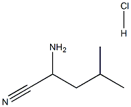 2-AMino-4-Methylpentanenitrile Hydrochloride Struktur