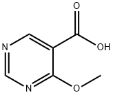 4-メトキシピリミジン-5-カルボン酸 化学構造式