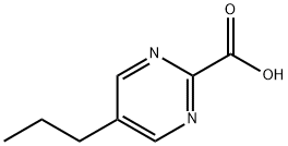 2-Pyrimidinecarboxylicacid,5-propyl-(9CI) Struktur