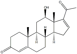 12BETA-羟基孕甾-4,16-二烯-3,20-二酮, 72959-46-7, 结构式