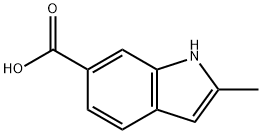 2-メチル-1H-インドール-6-カルボン酸 化学構造式