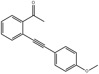 1-(2-((4-Methoxyphenyl)ethynyl)phenyl)ethanone Structure