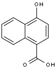 4-羟基-1-萘甲酸, 7474-97-7, 结构式