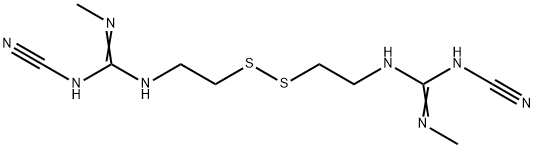 N-Cyano-3-(cyanoaMino)-N'-Methyl-7,8-dithia-2,4,11-triazadodec-2-en-12-iMidaMide  (CiMetidine IMpurity) Structure