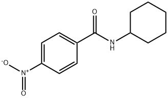 N-シクロヘキシル-4-ニトロベンズアミド 化学構造式