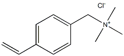 氯化N,N,N-三甲基-(1-(4-乙烯基苯基))甲铵 结构式