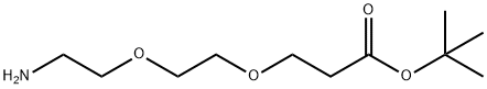 AMINO-DPEG®₂-T-BUTYL ESTER 化学構造式