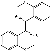 (1R,2R)-1,2-双(2-甲氧基苯基)乙二胺, 758691-50-8, 结构式